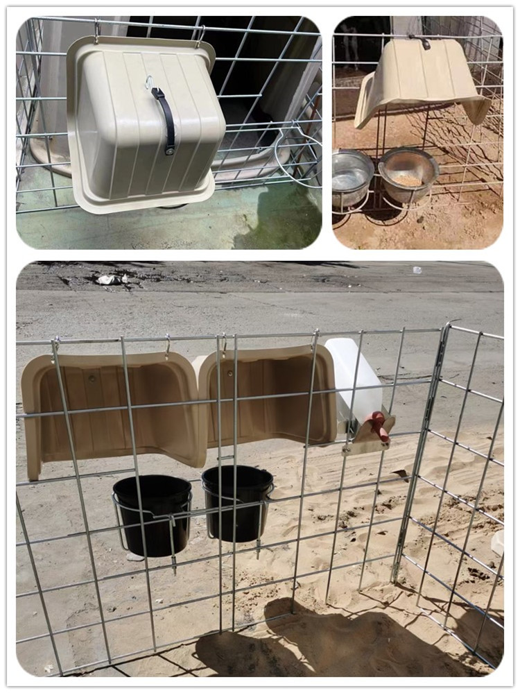 Easy Clean PE Calf Shed Components For Calf Island Protect Feed From Rain