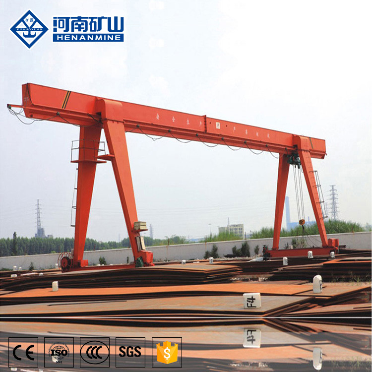 Customizable Single Girder Gantry Crane 5 - 20 Tons Capacity For Handling Stone