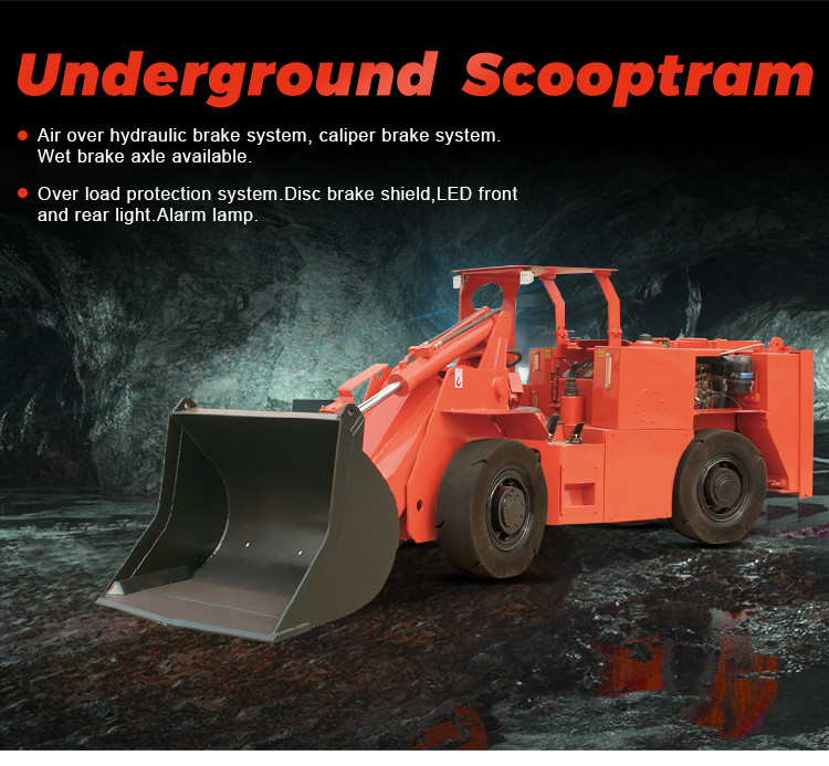 ISO 1cbm Underground Lhd Loader 1 Cubic 1.5 Cubic Yard Mining Scooptram
