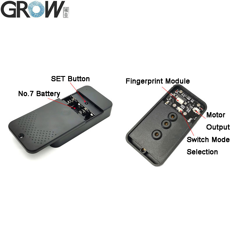 Grow K236-a+R503 DC6V 4*AAA Fingerprint Control Board with Battery Case