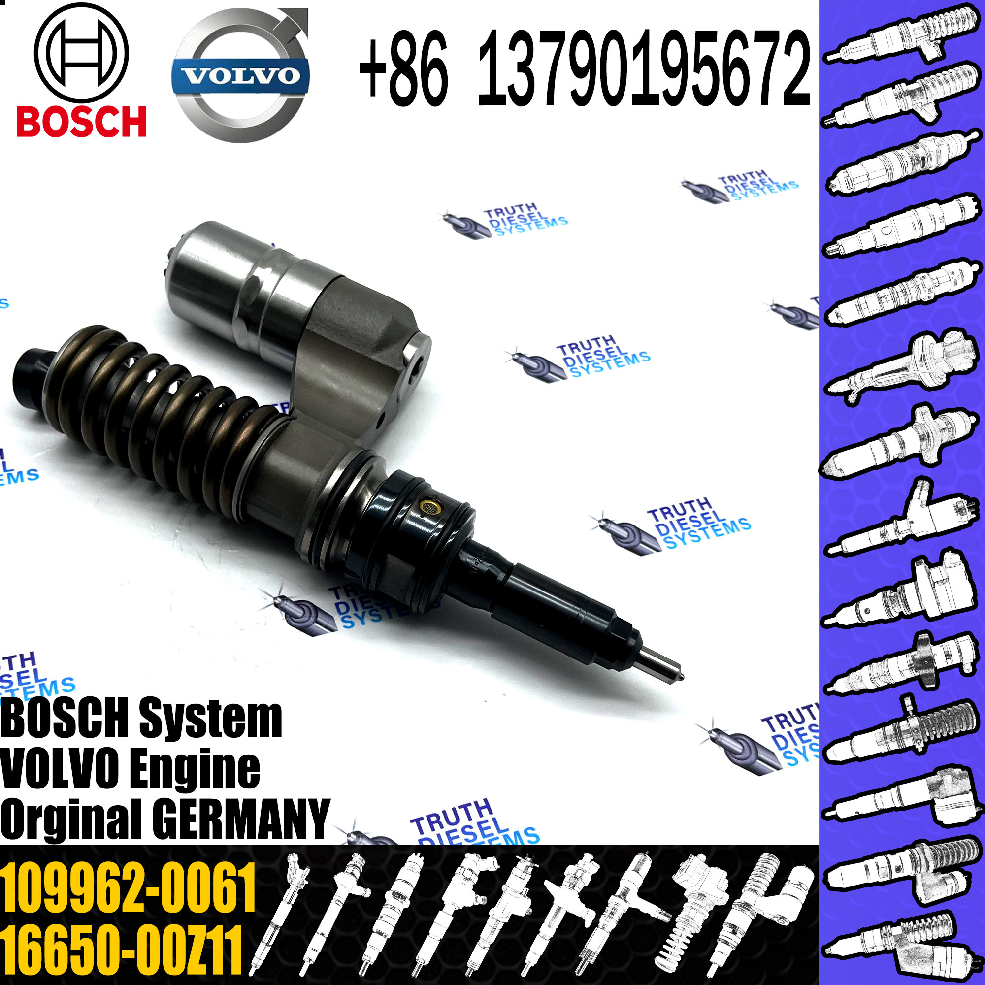 original new Diesel fuel pump assembly 109962-0061 16650-00Z11 for VOVLO/Nissan truck engine
