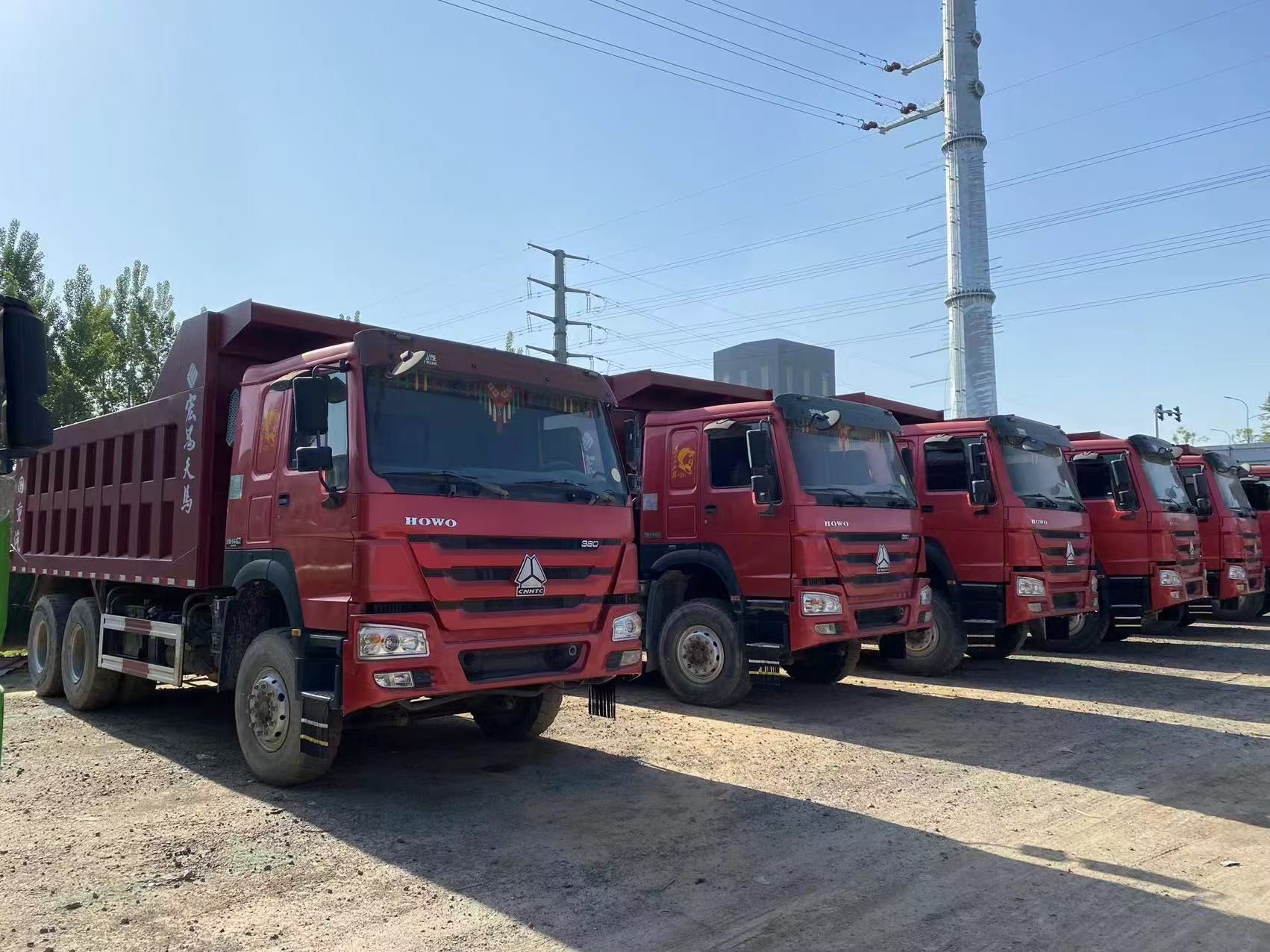 HOWO 330 Used Dump Trucks Second Hand Construction Machinery With Good Qualtiy
