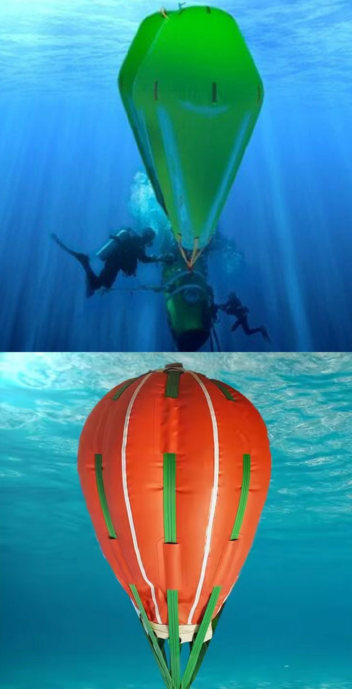 Safety Diving Salvage Under Water Lift Bags For Environmental Protection