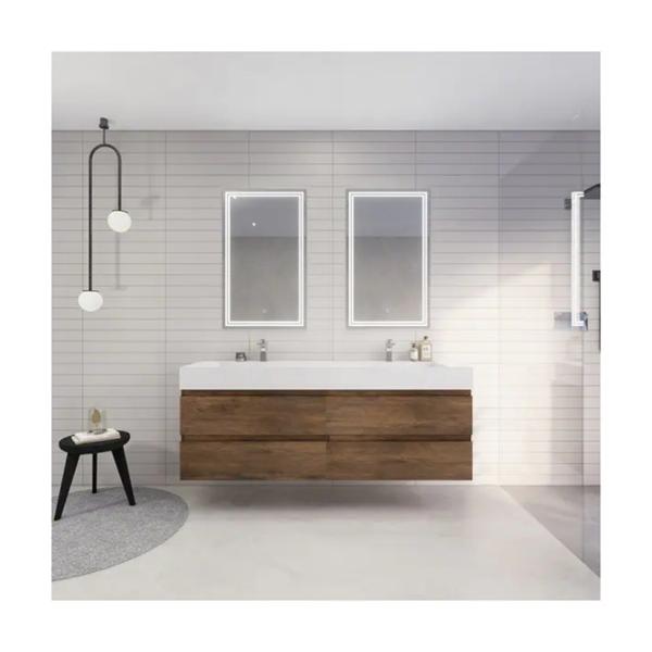 MDF Carcase Hotel Washroom Furniture Luxury Bathroom Vanity Cabinet with Smart