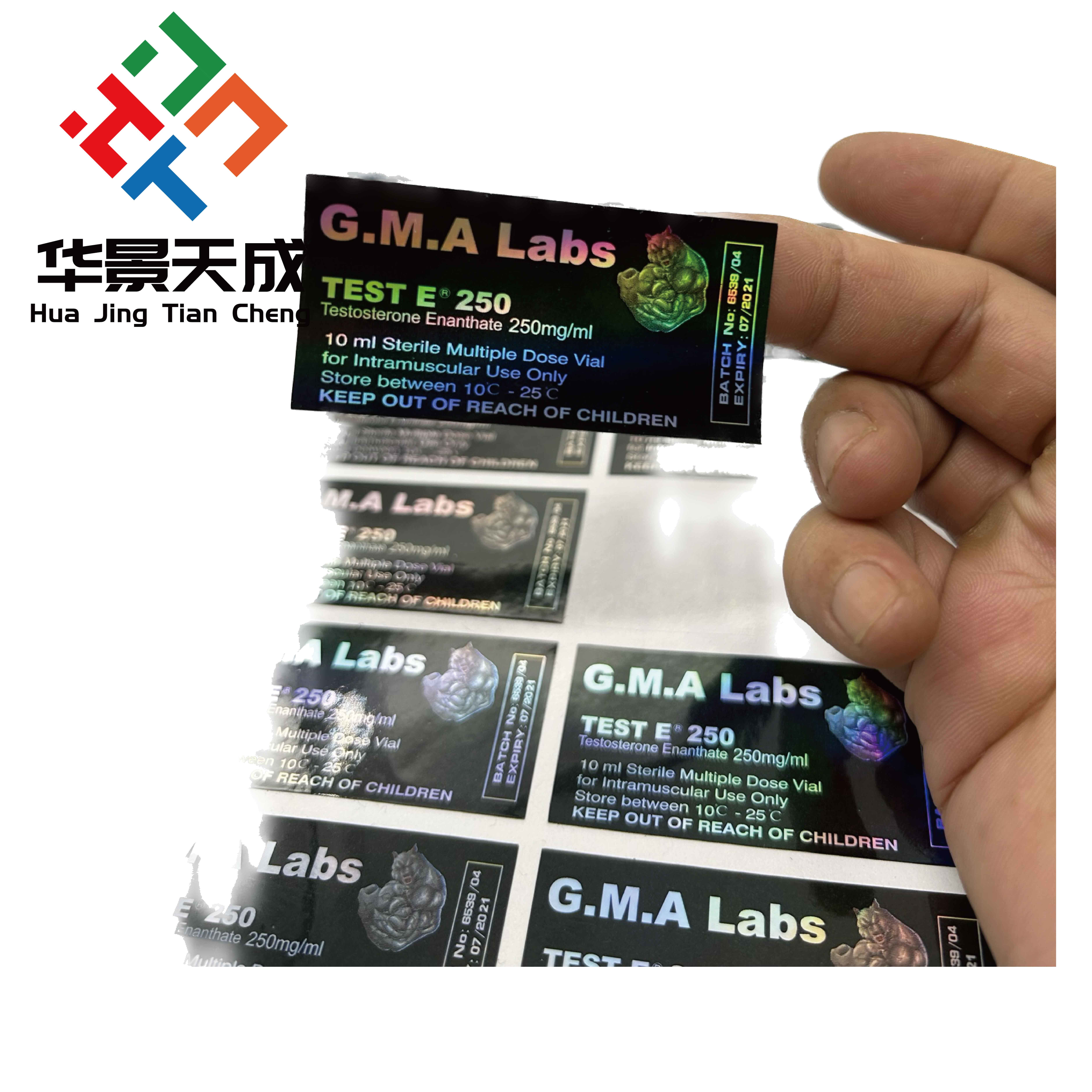 Cypionate 10ml Pharma Sticker Packing Sust Label