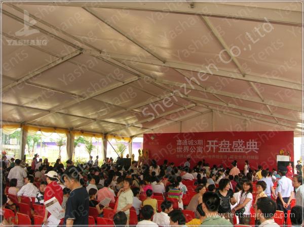 Professional 300 Seaters White Clear Span Tents Flame Retardant 15X30M for