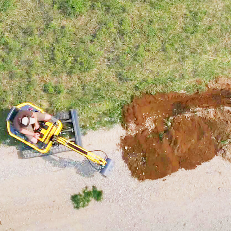 Small Hydraulic Backhoe Digger Orchard Greenhouse 1 Ton Micro Excavation Machine