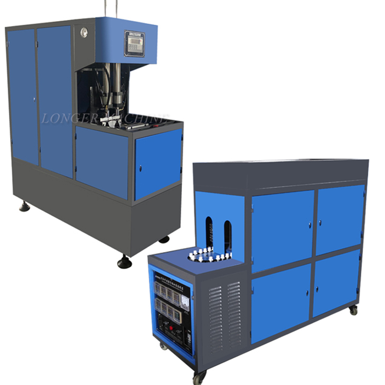 Customized 2 Cavity Semi Automatic Plastic Bottle Blow Molding Machine