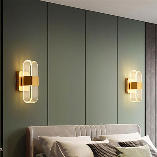 Modern transparent line light guide LED bar light luxury creative living room