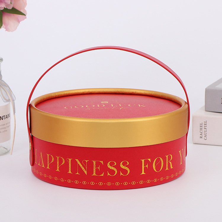 Printing Cylinder Care Serum Round Tissue Paperboard Box with Eco-friendly