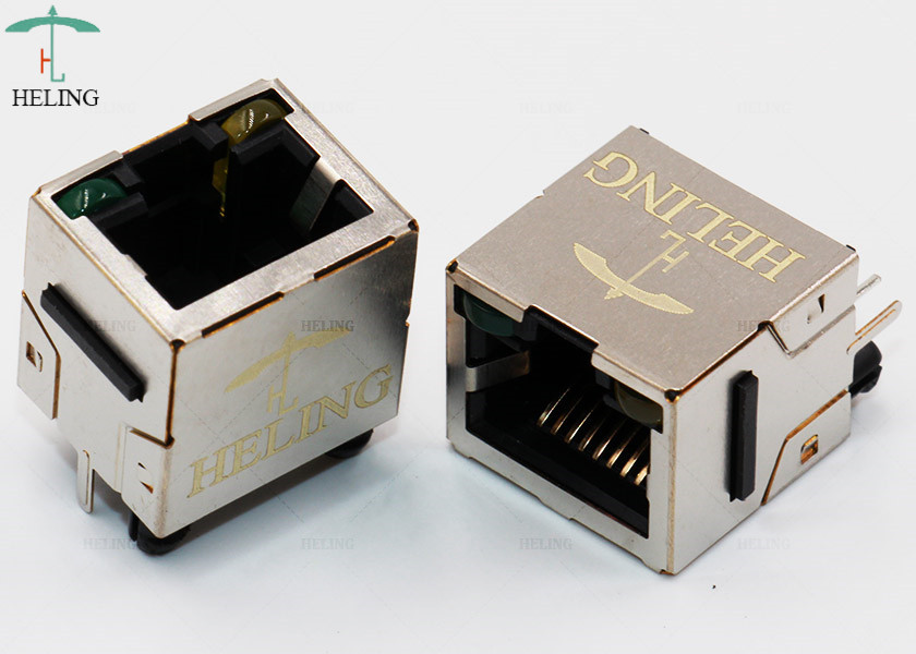1 x 1 Port 180 Degree Vertical RJ45 Jack MJ88E-B211-JPL1