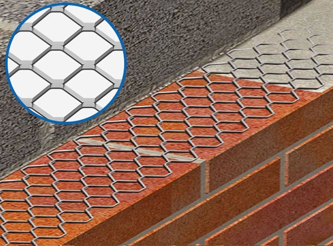 Expanded Metal Brick Reinforcement Mesh With Good Stability For Masonry Reinforcement