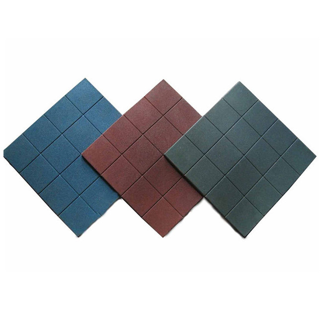Multi Purpose Rubber Interlocking Playground Tiles 50*50*2cm Waterproof