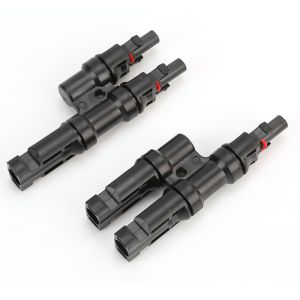 TUV Certified PV4.0 T Type Branch Connector Solar Connector PV 2 In 1 Splitter