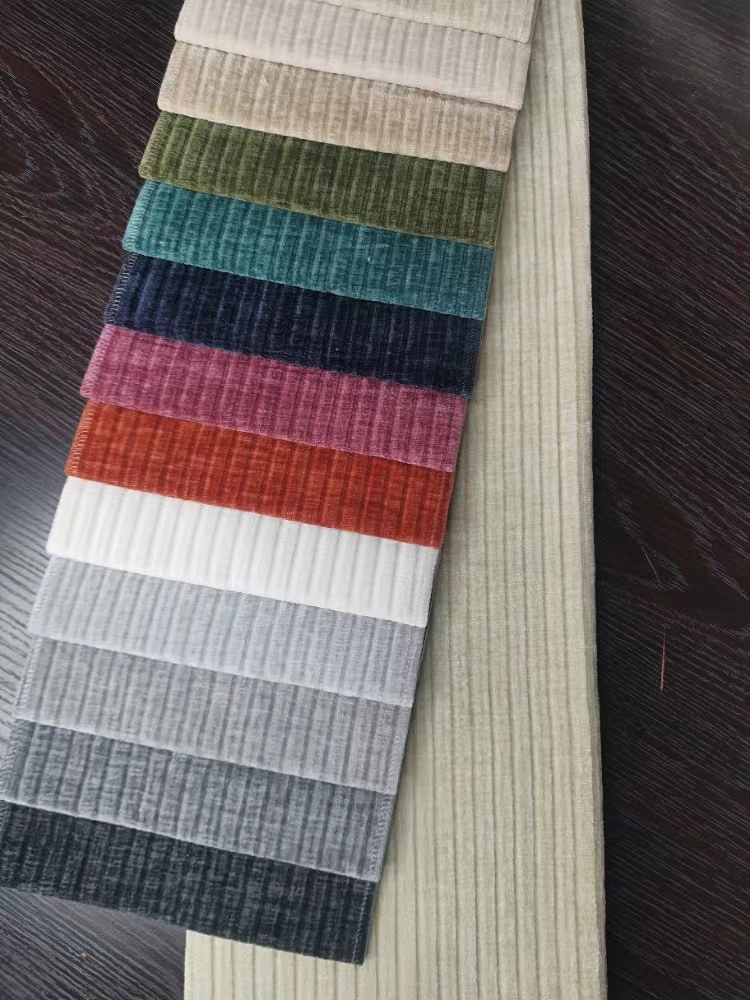 Anti Pill Luxury Sofa Fabric Eco Friendly With Woven Pattern