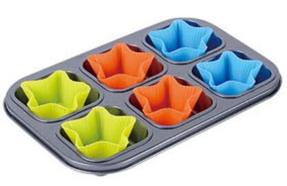 Kitchen Accessories Carbon steel BSCI/LFGB/SGS/CE nordic ware bakeware cake paper cups mini muffin pan