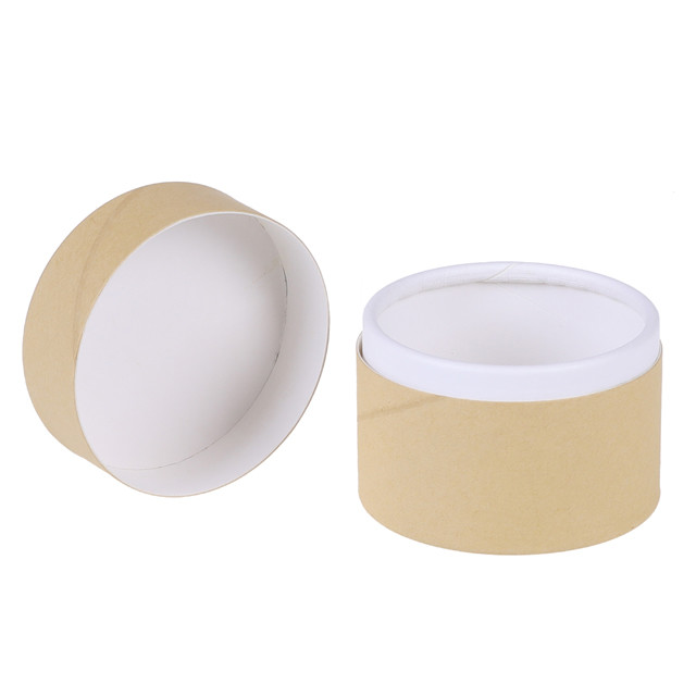 Wholesale Cheap Recycled Brown Kraft Paper Tube Packaging Boxes For Candle Tube Cardboard Cylinder Gift Packing