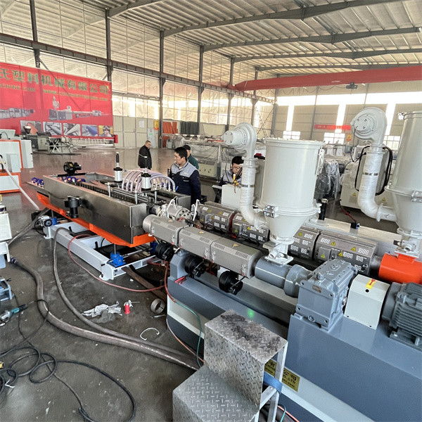 PVC Corrugated Pipe Extrusion Line Double Wall For Drainage Pipe
