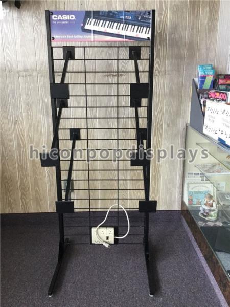 Quality Metal Flooring Display Stands Custom Keyboard Display Rack For Advertising for sale