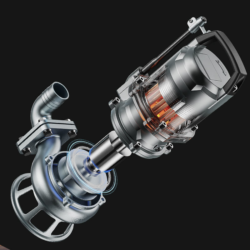 10hp 316 Cast Stainless Steel Blow Down Treatment Submersible Sewage Pump Acid And Alkali Resistant