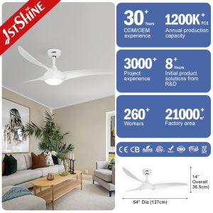 Upgrade Your Home with 1stshine LED Ceiling Fan Sleek Design and Energy-Saving
