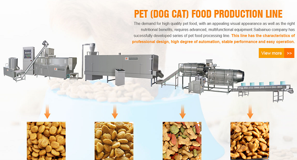 Professional Automatic Complete Pet Feed Production Line