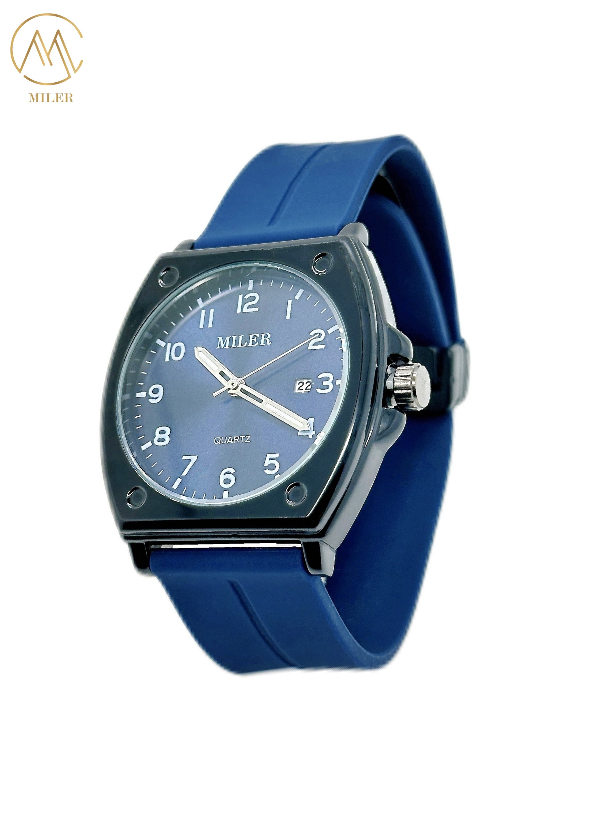 Hot Saling Simple Classic Casual Black Bezel Quartz Wristatch With Silicone Strap