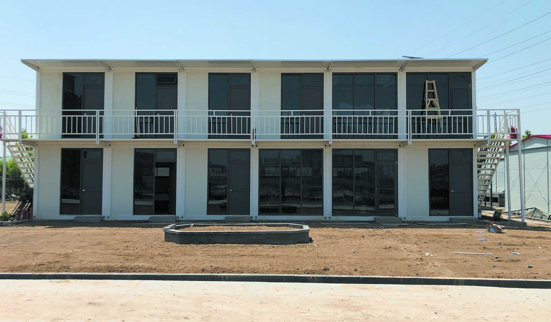 2 Bedroom Flat Pack Container House Q235B Anti Rust Prefab Modular Homes