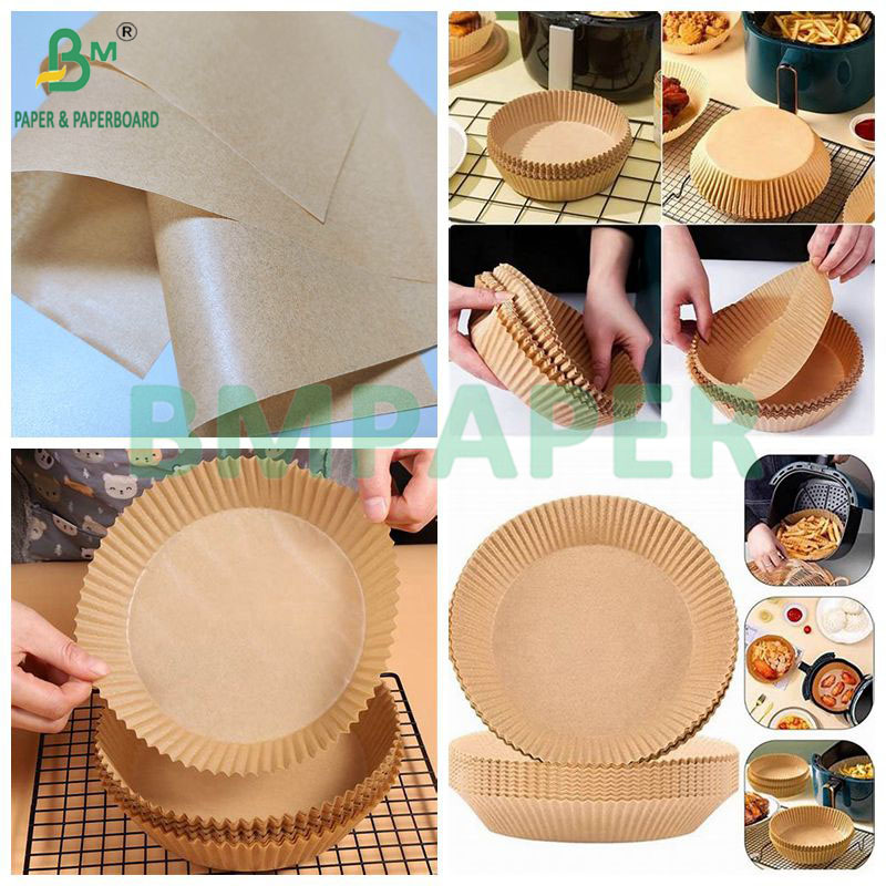 40GSM Brown Food Grade Disposable Baking Paper For Microwave Oven