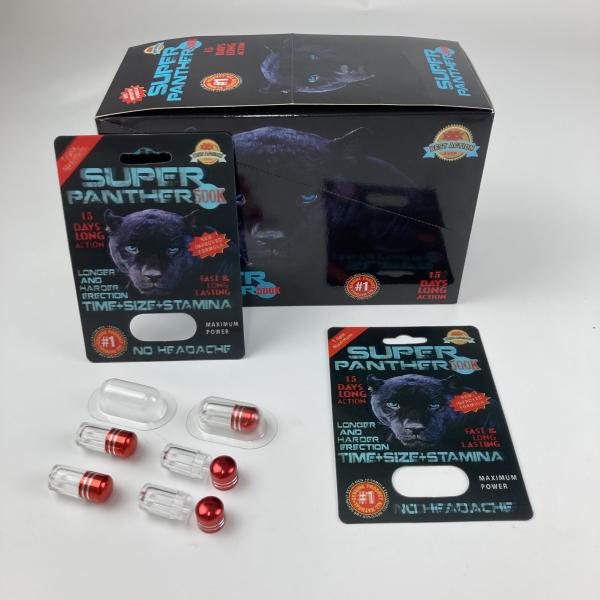Plastic Empty Medicine Bottles Male Enhancement Rhino 99 Pills Blister Card With