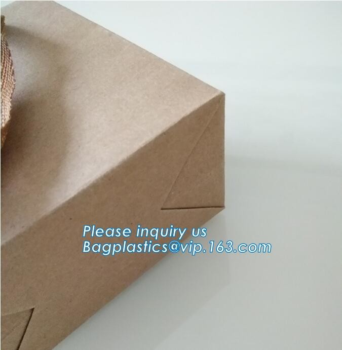 Flower carrier bag with different color customized pot plants kraft paper bag with handle,stamping logo fancy paper flow