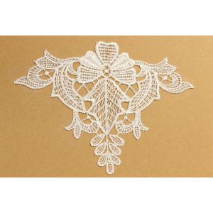  Botanical Guipure Lace Applique DTM Polyester Material For Multiusage Manufactures