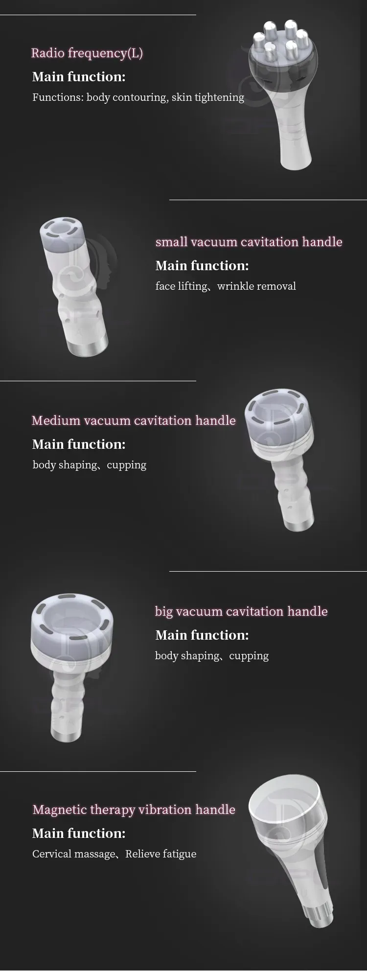 80K Vacuum Cavitation System 9 In 1Cavitation Machine Body Slimming Machine Skin Tightening