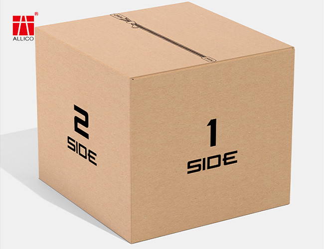 Single Wall Corrugated Mailing Boxes CMYK Color Shopping Packaging