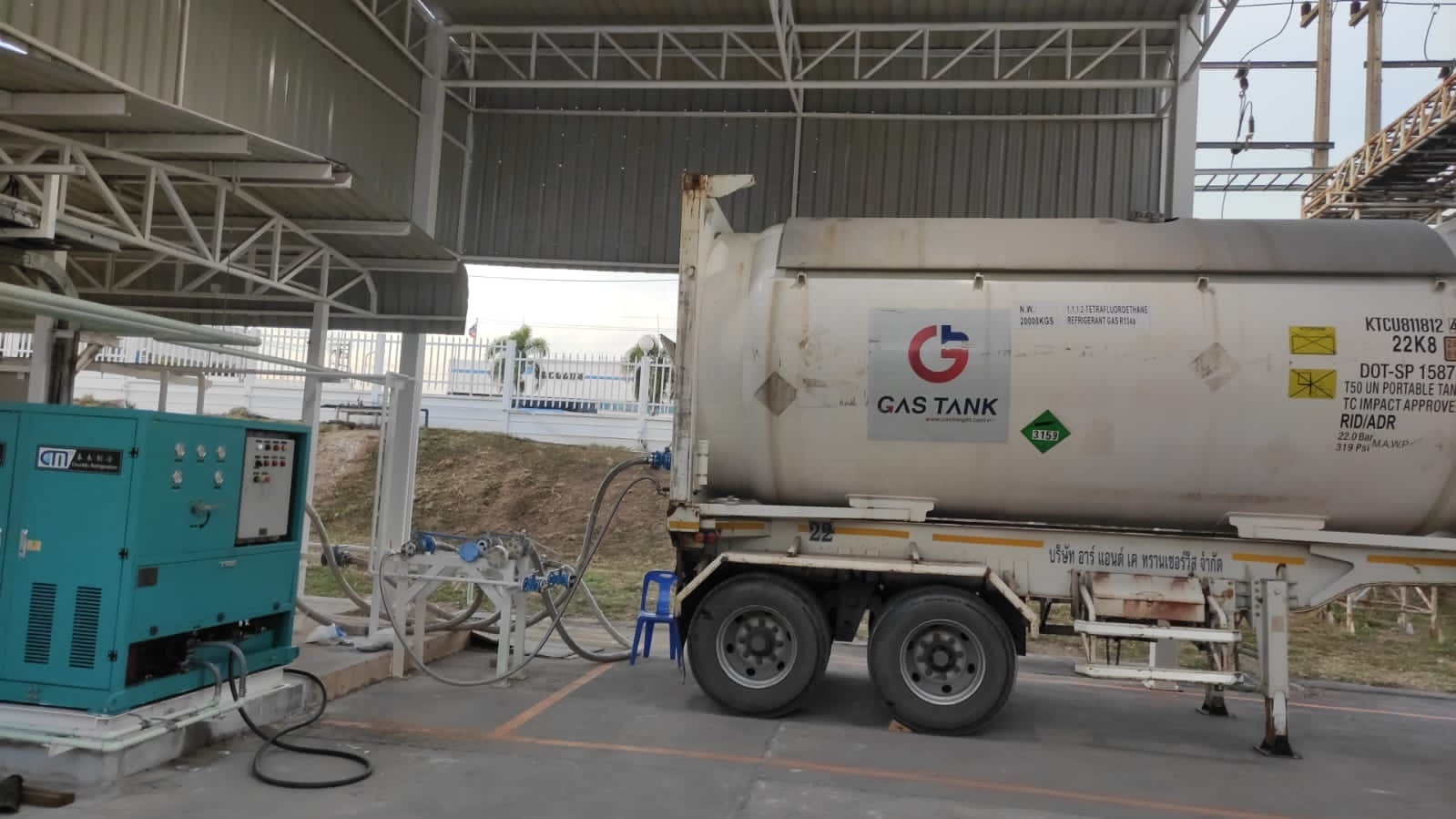 Hydrocarbon Refrigerant ISO Tank Recovery Recharge Machine R290 R600 Recovery Machine 25HP ISO Tank Recovery Unit