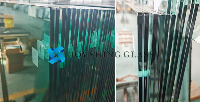 Rectangular Tempered Laminated Glass 6.38mm PVB Film Safety Glass