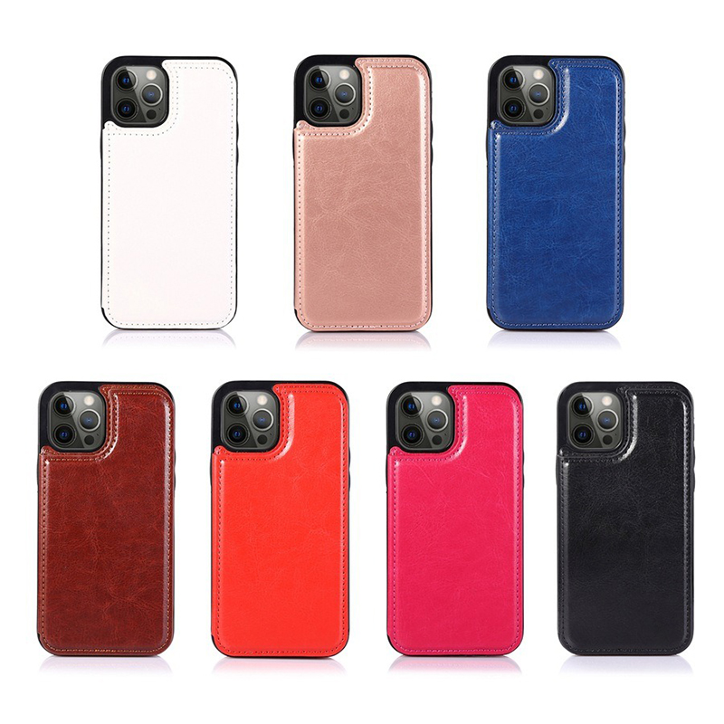 PU Leather Kickstand Phone Case Wallet with Card Slots and Lightweight Design