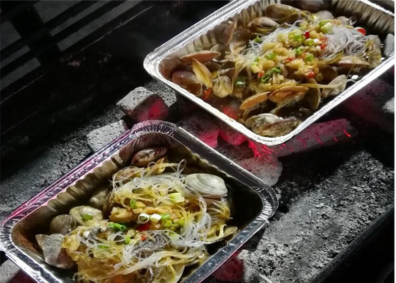 Disposable kitchen BBQ cooking rectangular aluminum foil baking roasting pan
