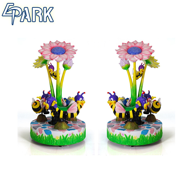 Game Machine Exhibition Amusement Rotation Bees Shape Carousel Ride