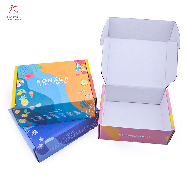 Recycled Cardboard Packaging Corrugated Carton Box CMYK Printed