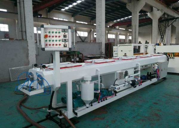 PVC Plastic Pipe Extrusion Line With Saw Blade Cutting Pneumatic Controlled, PVC