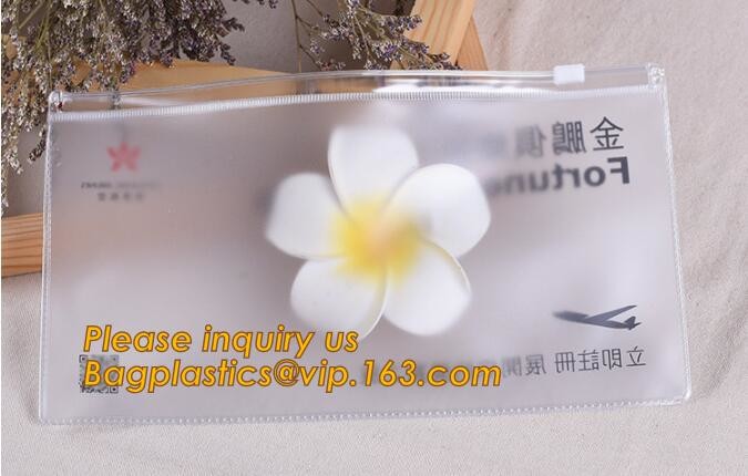 Plastic Bag OEM Custom PVC Loop Handle Image Printed Plastic Shopping Bag,Promotional Clear Waterproof Plastic Cosmetic