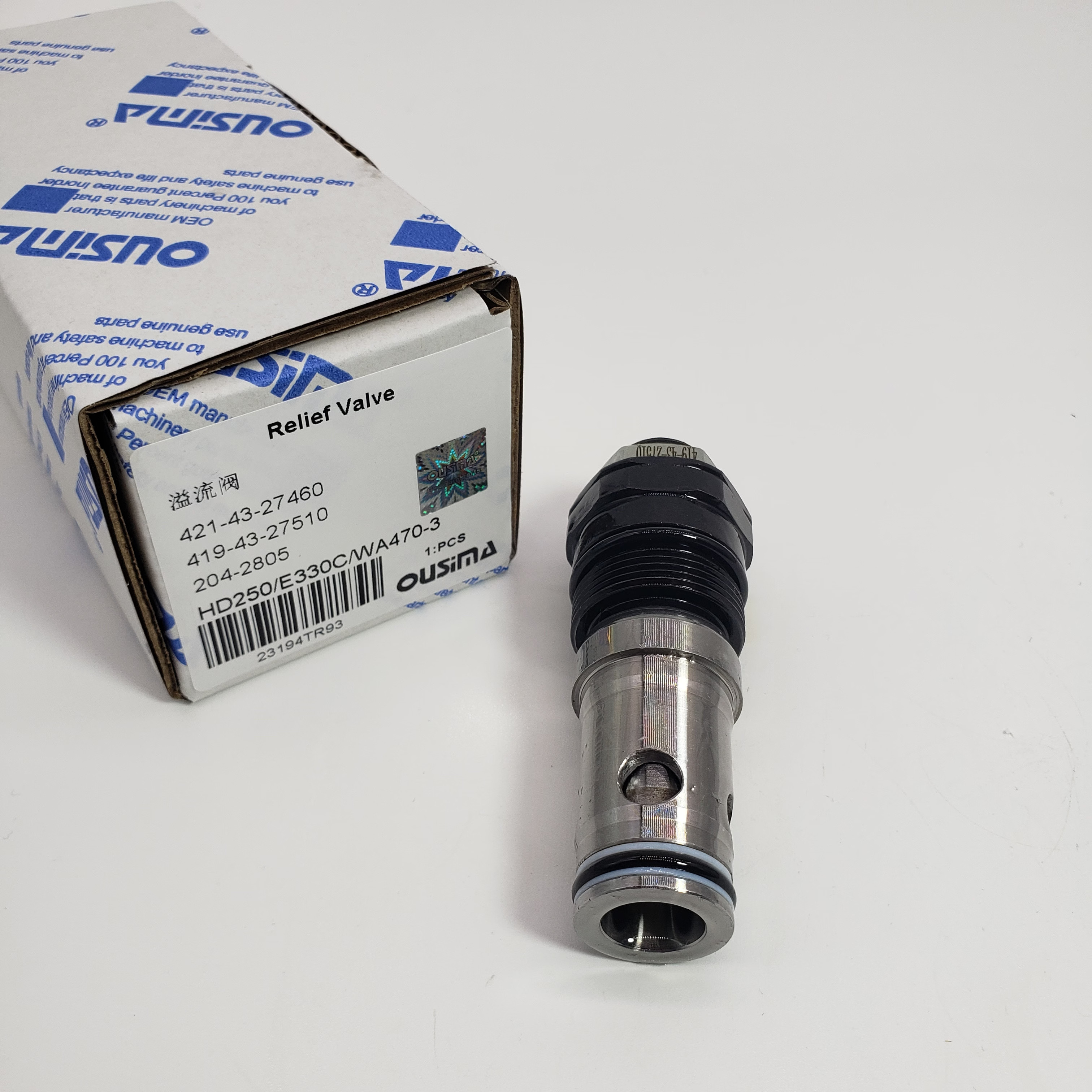 421-43-27460 419-43-27510 204-2805 Relief Valve For HD250 E330C WA470-3
