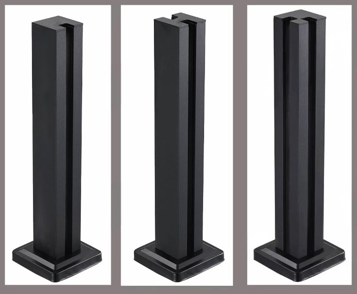Staircase Balustrade Glass S.S 304 316 Aluminum Post Balcony Glass Railing Balusters Column Pillar