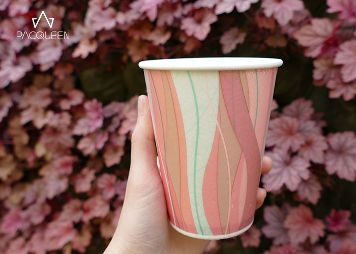 Odorless Biodegradable Single Wall Cups PLA Lining Customized Cup Style