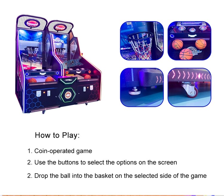 Indoor Sport Basketball Arcade Shooting Game Machine Coin Operated Arcade Basketball Shooting Machine