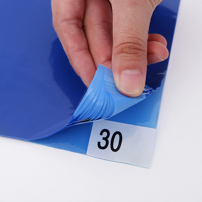 Entrance Door Dust Clean Pad 18*36inch Blue White 30 layer 3.5C Cleanroom Hot Antibacterial Sticky Mat