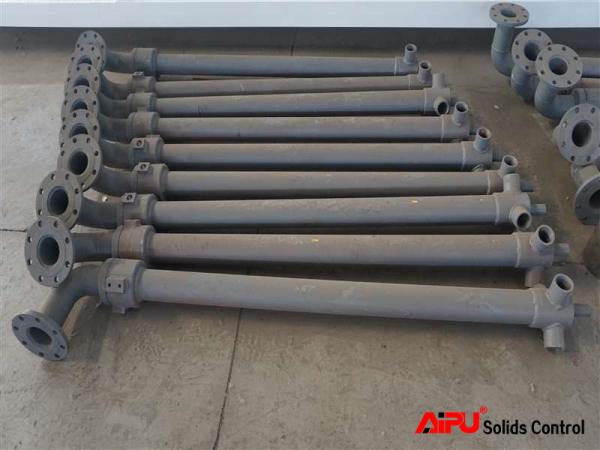 Bolt Flange 3 Nozzle Vertical Mud Mixing Gun 50mm Diameter