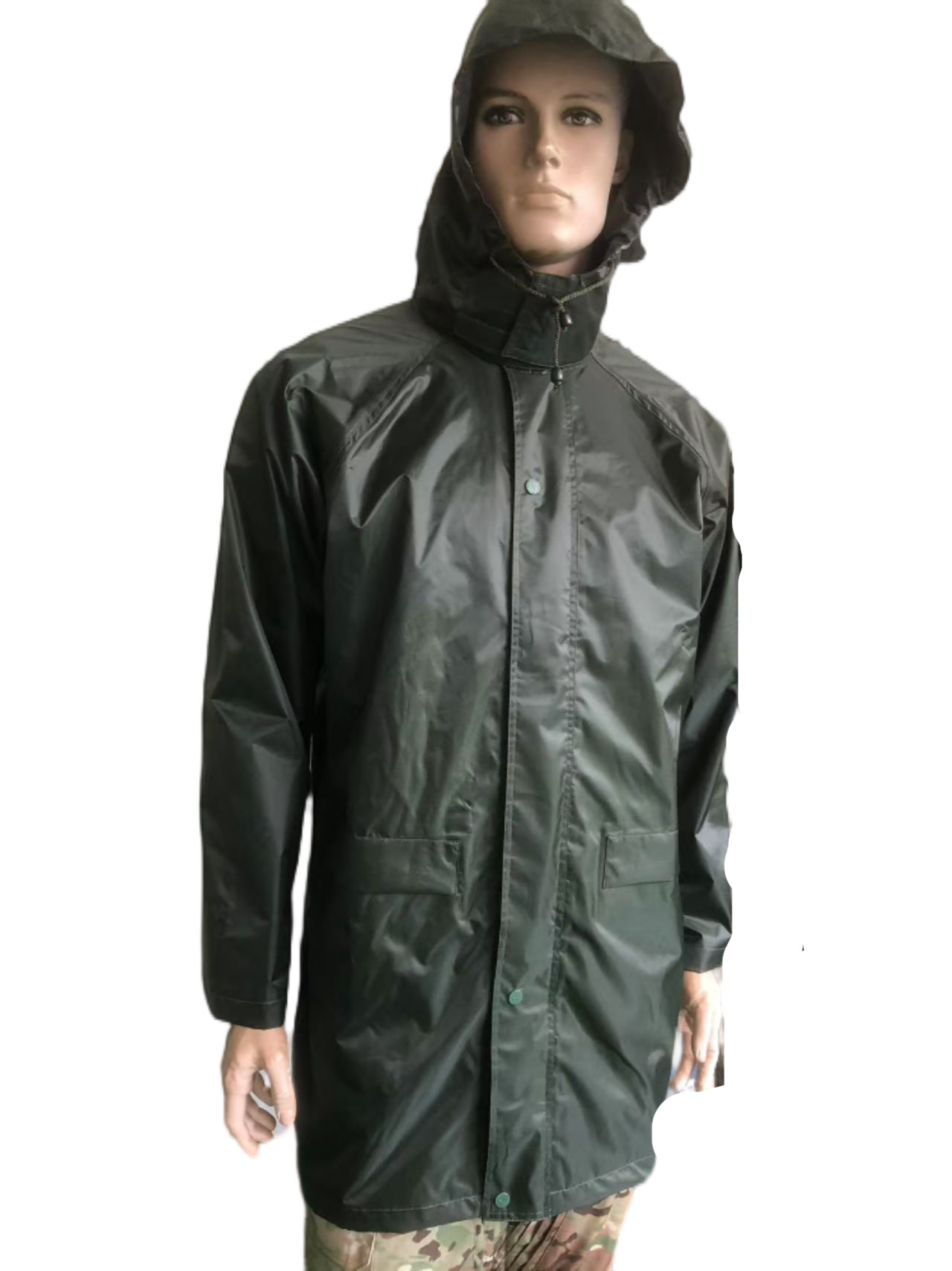 Polyester Waterproof Security Guard Uniform Tactical Training Raincoat