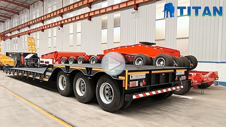 TITAN Detachable Gooseneck Lowboy Trailer for Sale